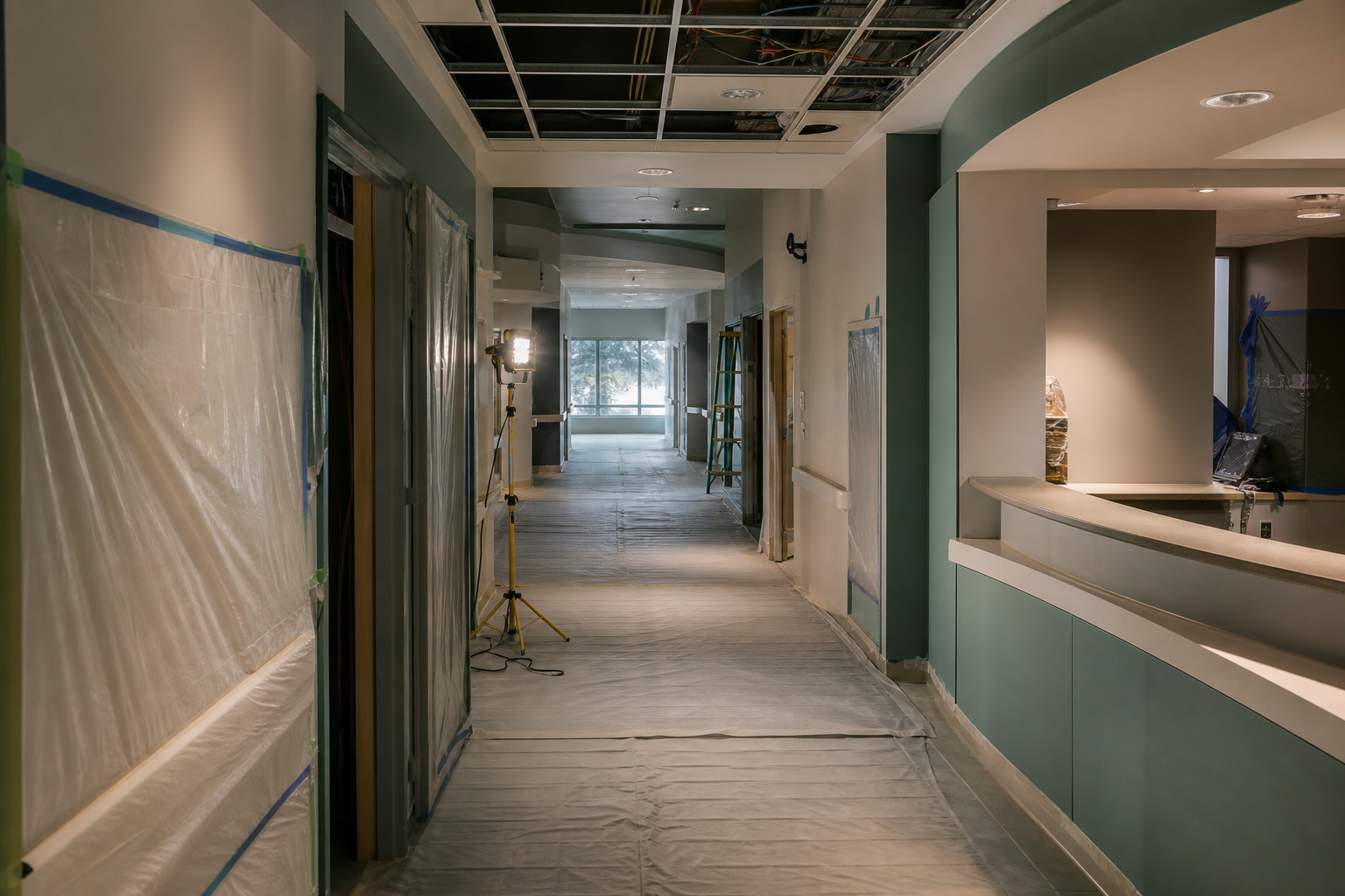 Medical facility corridor renovation