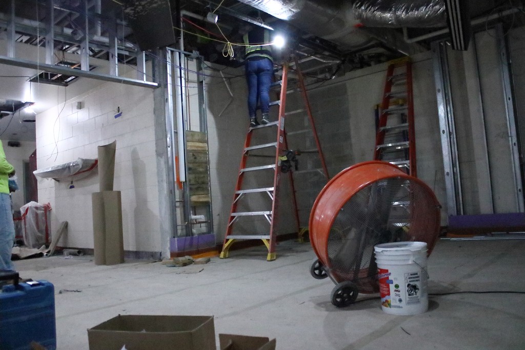 Interior build-out electrical rough-in