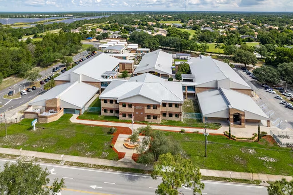 DeBary Elementary School aerial view